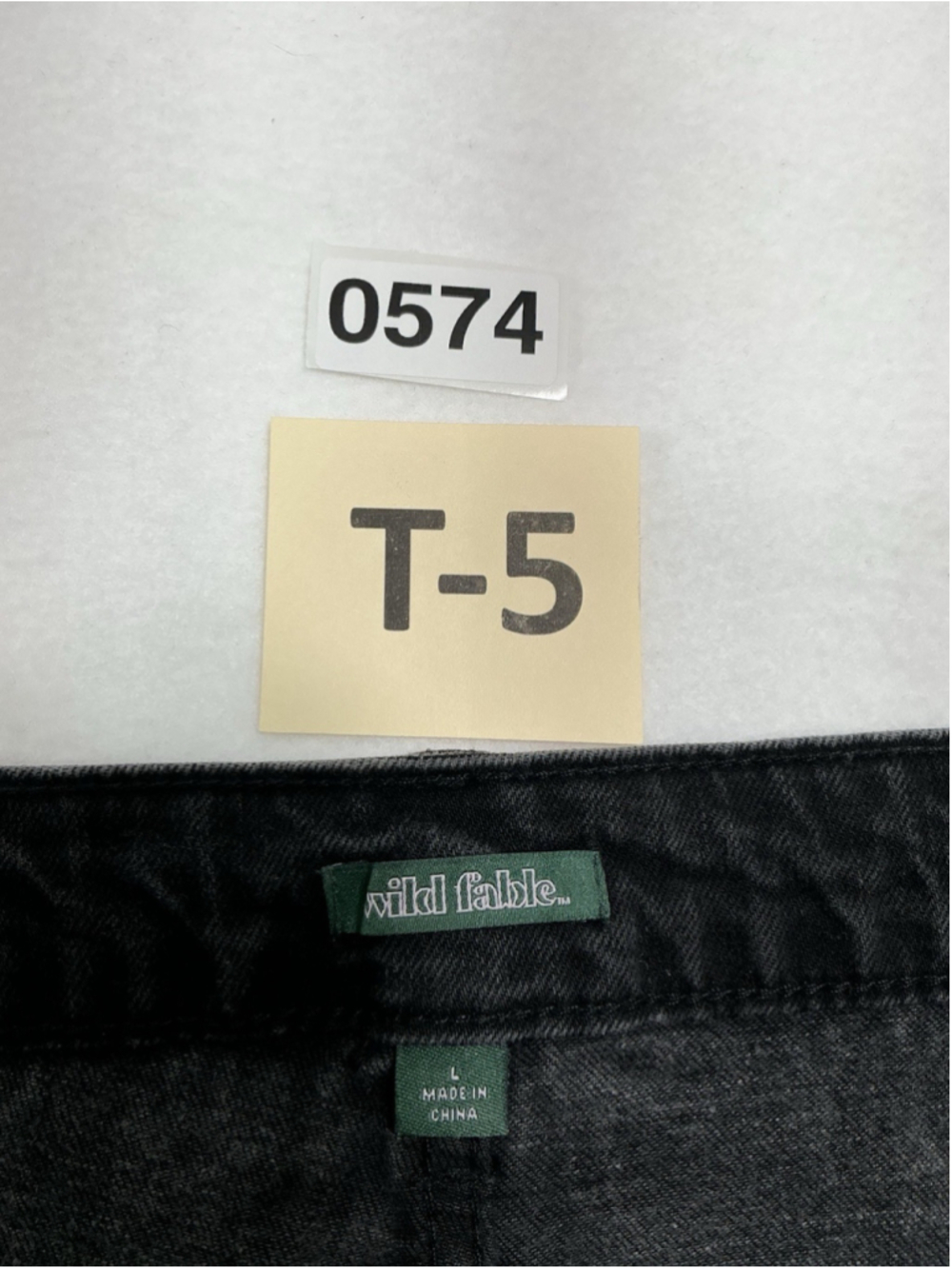 Womans NWT Wild Fable Black Jean Skort With Studs Size Large - Picture 4 of 7